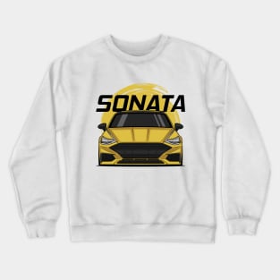 Front Yellow Sonata Sedan 8 Gen Crewneck Sweatshirt